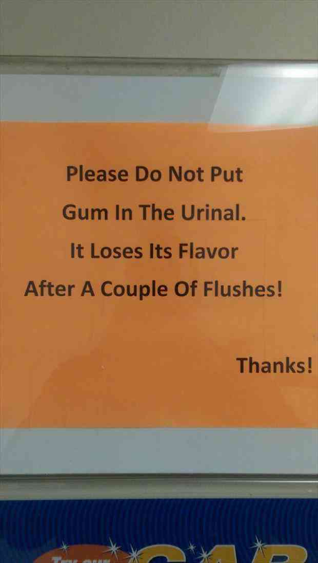 gum-in-urinal-sign